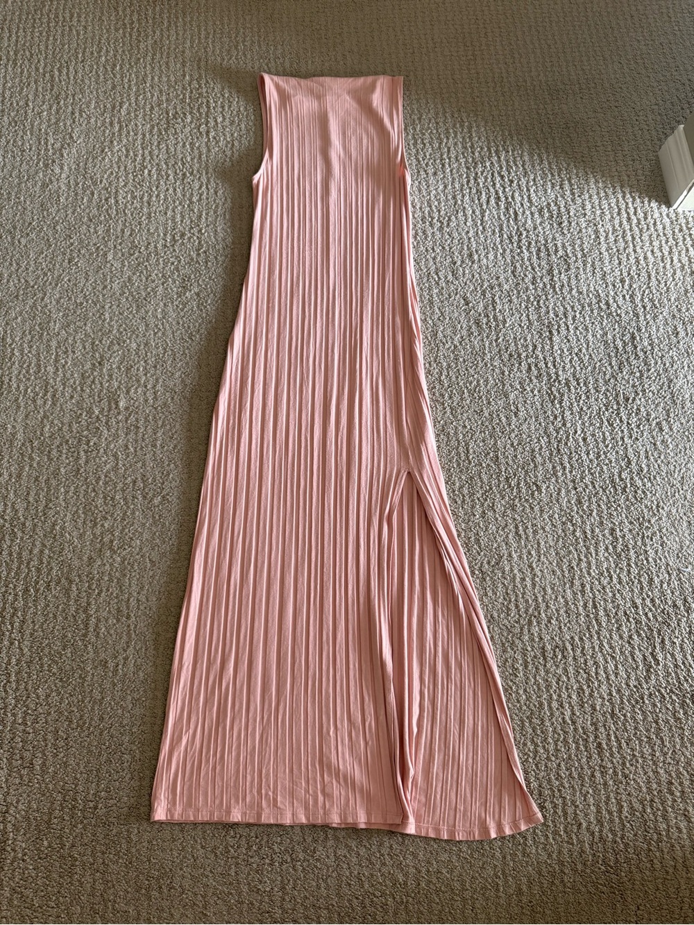 Wilfred Pink Sleeveless Pleated Maxi Dress